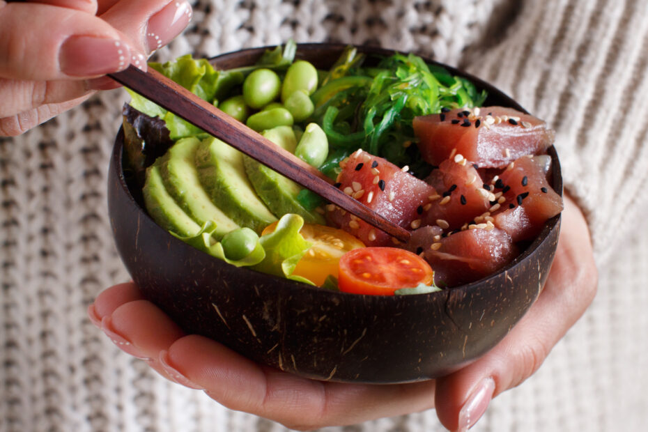 Hawaiian tuna poke bowl
